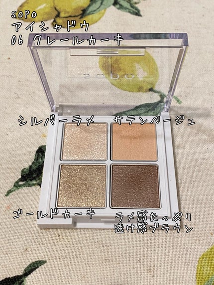 アイパレット/sopo/アイシャドウパレットを使ったクチコミ(2枚目)