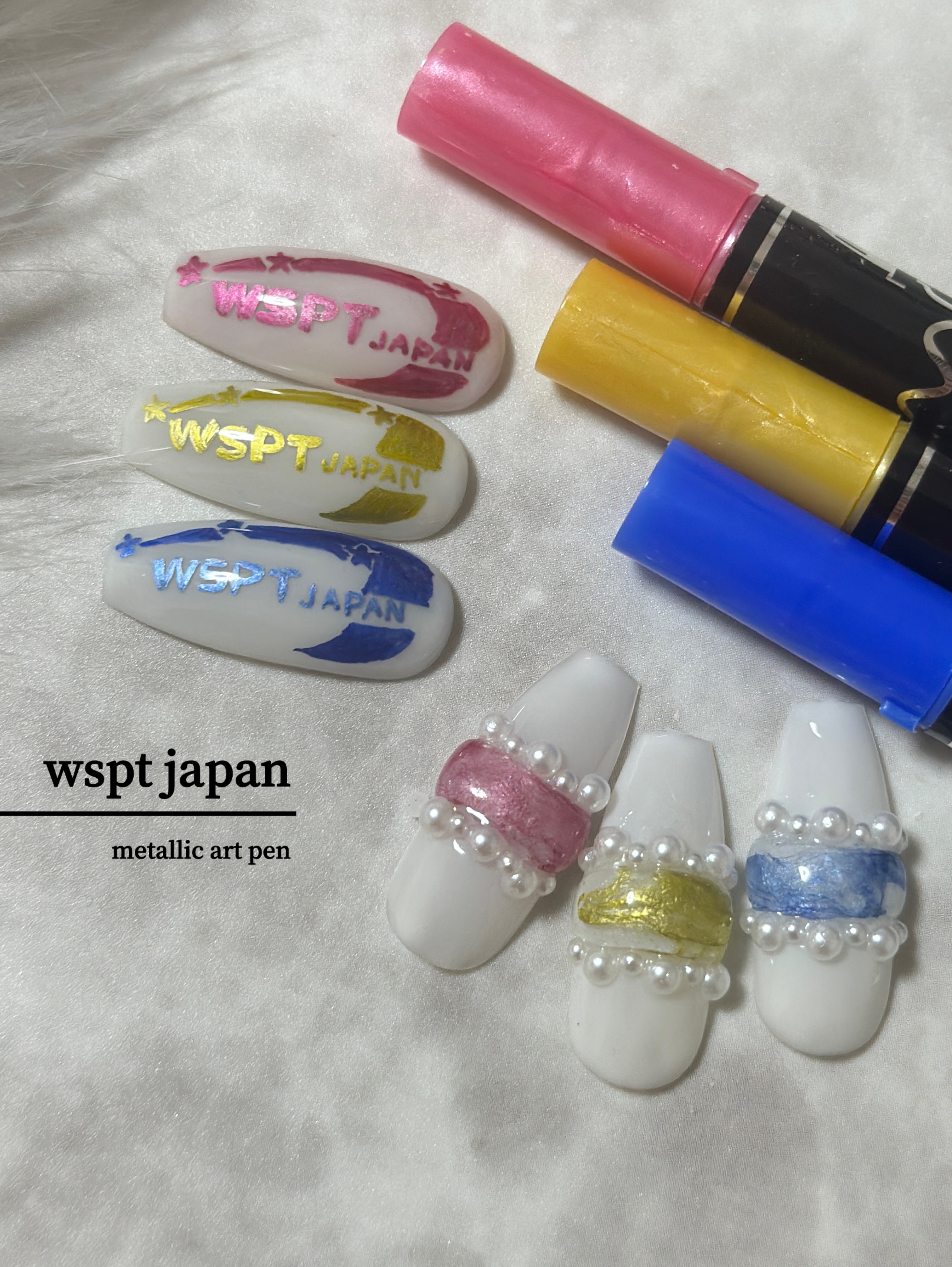 #フットネイル,#メタリックネイル,#落書きネイルのネイルデザイン