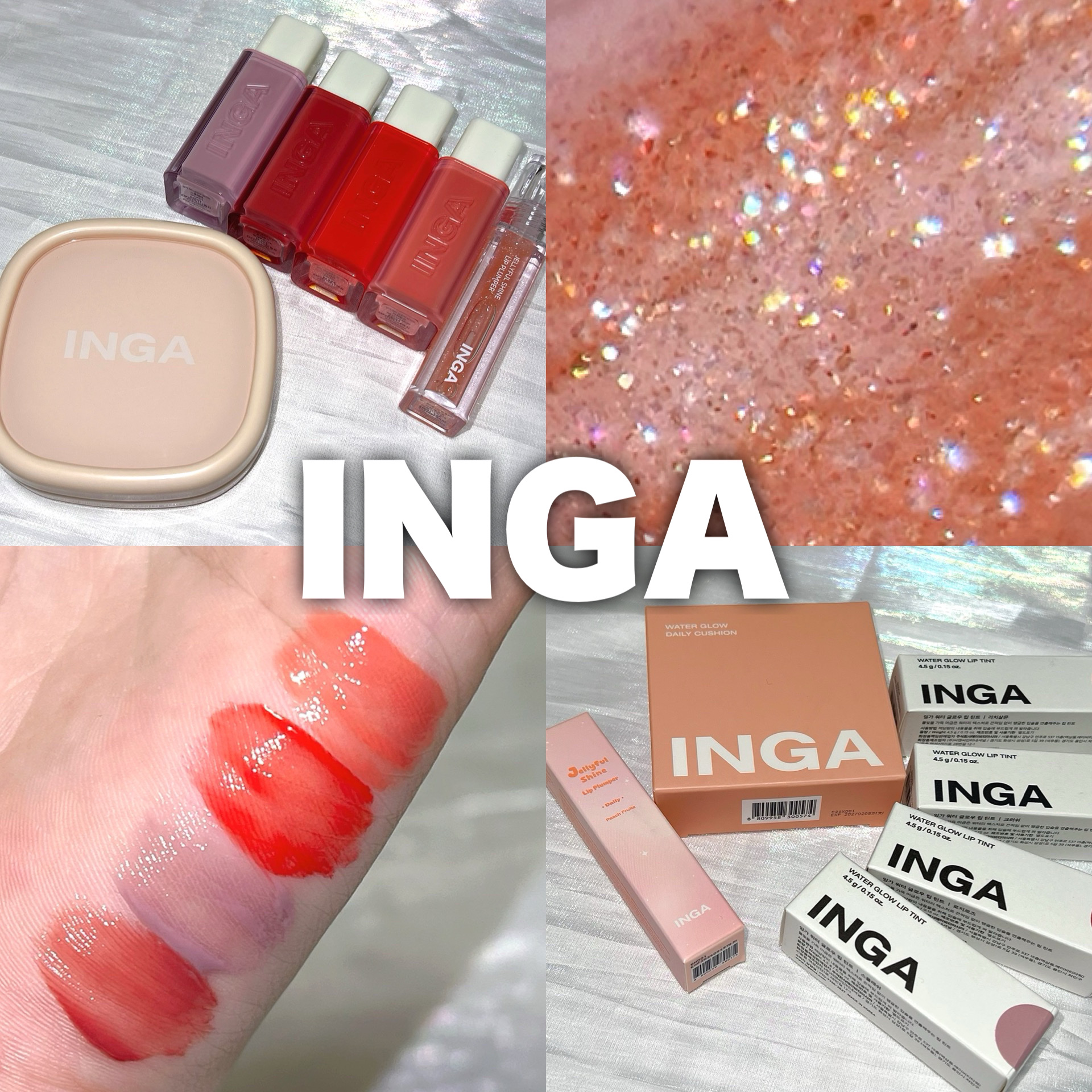 ウォーターグロークッションファンデーション/INGA/クッションファンデーションを使ったクチコミ（1枚目）