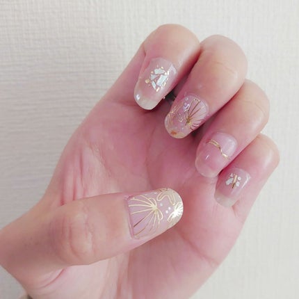 ジェルネイルシール/DAISO/ネイルシールを使ったクチコミ(3枚目)