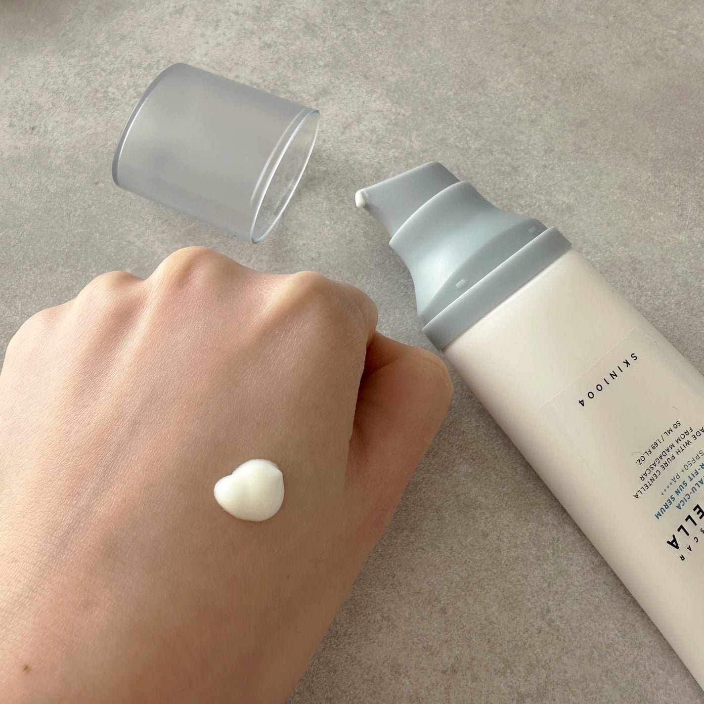 ヒアルーシカ ウォーターフィット サンセラム/SKIN1004/日焼け止めローションを使ったクチコミ(2枚目)