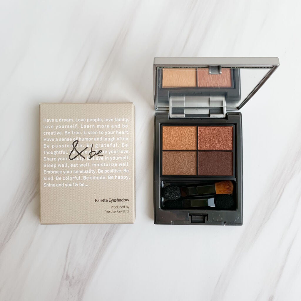 パレットアイシャドウ/&be/アイシャドウパレットを使ったクチコミ(1枚目)