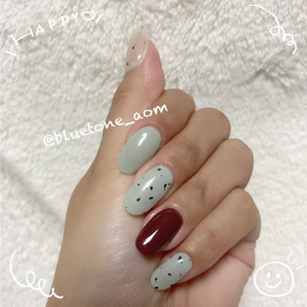 セミキュアジェルネイル(ハンド)/ohora/ネイルシールを使ったクチコミ(5枚目)