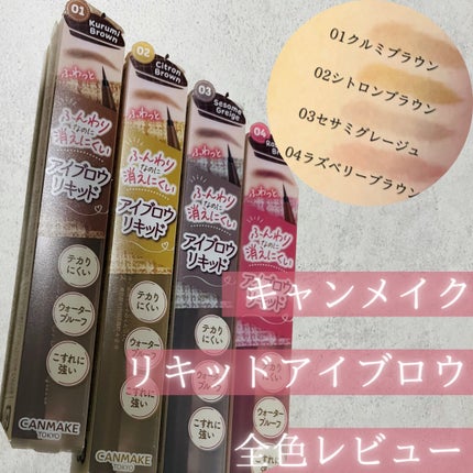 フローレスブロウリキッド/キャンメイク/リキッドアイブロウを使ったクチコミ(1枚目)