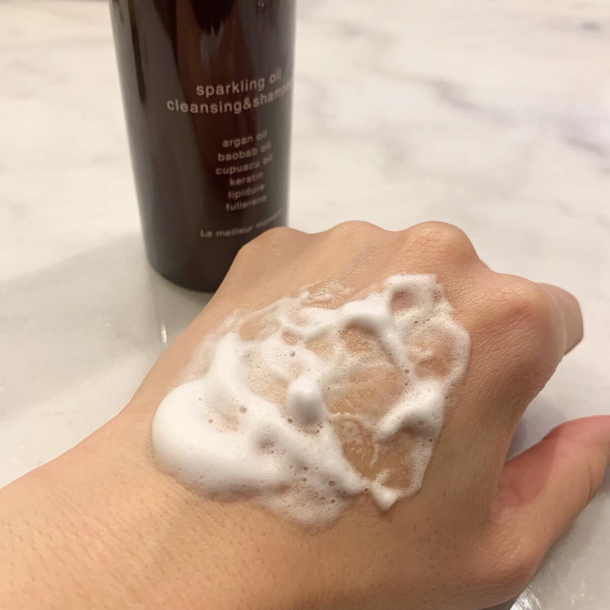 ルメント スパークリングオイル クレンジング&シャンプー/Le ment/市販シャンプーを使ったクチコミ(3枚目)