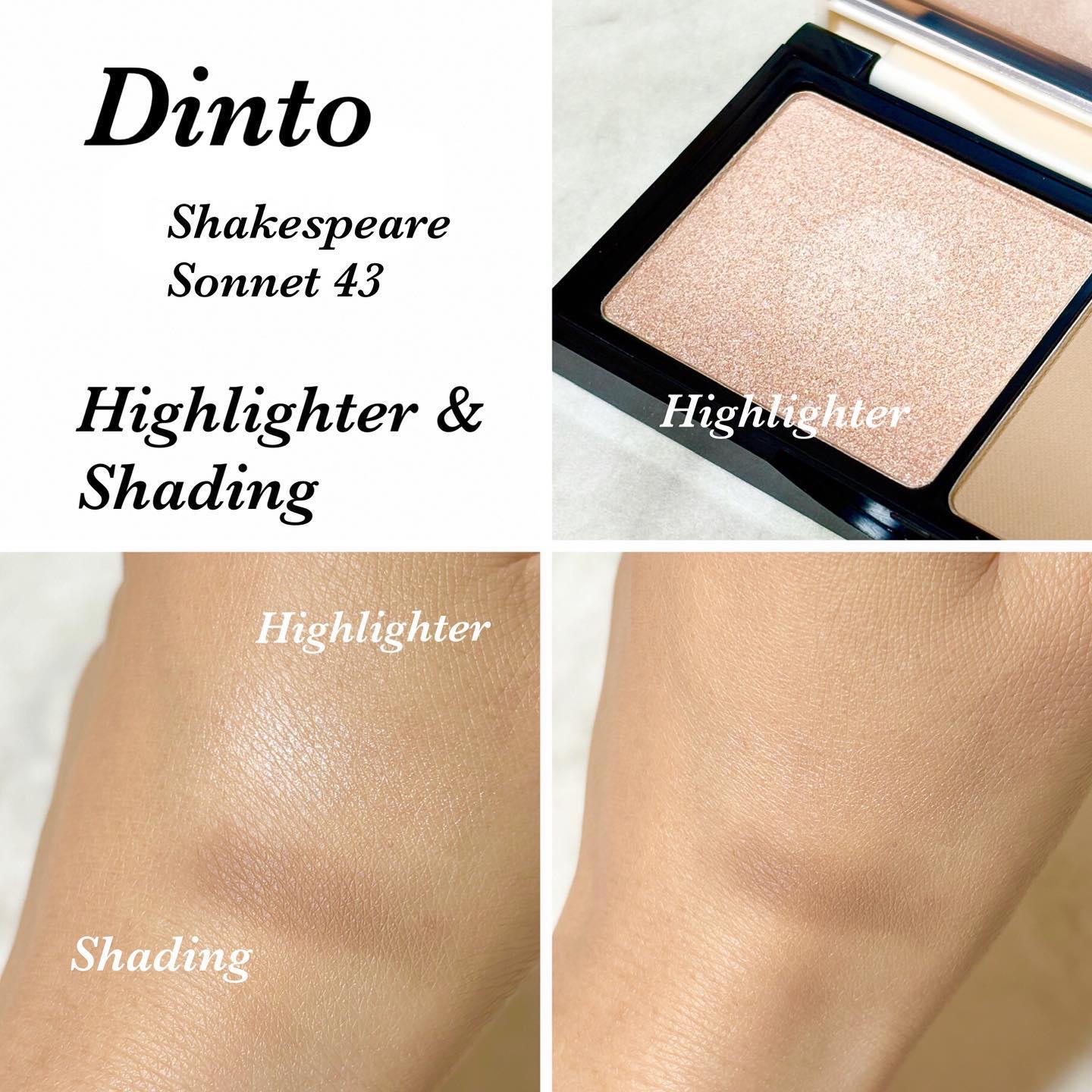 HIGHLIGHTER&SHADING/Dinto/パウダーハイライトを使ったクチコミ（2枚目）