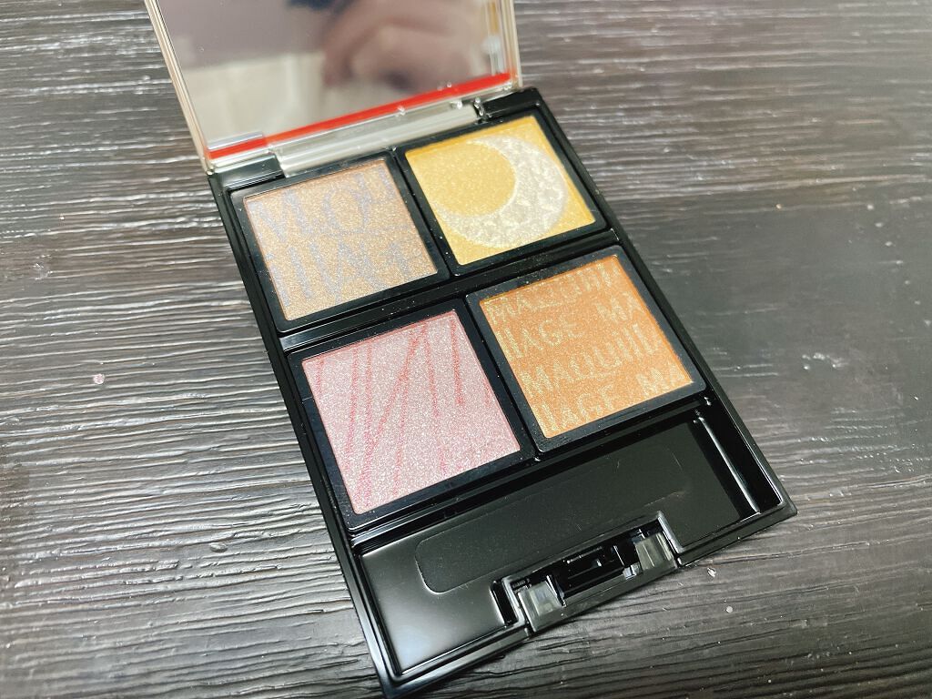 ドラマティックアイカラー (パウダー)/(クリーム) OR531 ショコラオランジュ/マキアージュ/アイシャドウパレットを使ったクチコミ（2枚目）