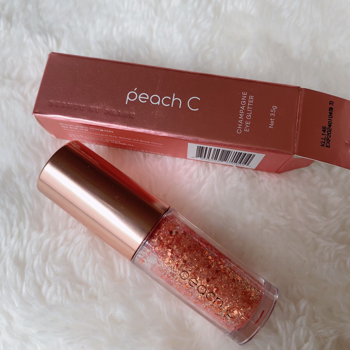 シャンパンアイグリッター/Peach C/グリッターを使ったクチコミ（1枚目）