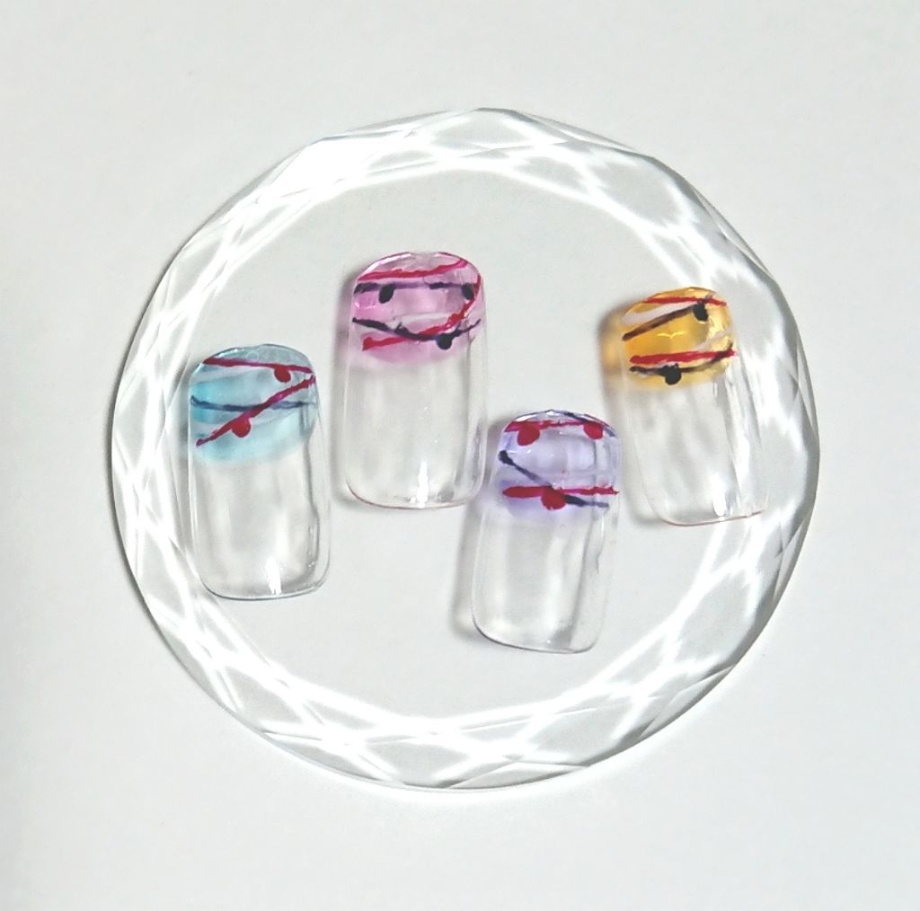 #セルフネイル,#ヨーヨーネイル,#夏ネイルのネイルデザイン