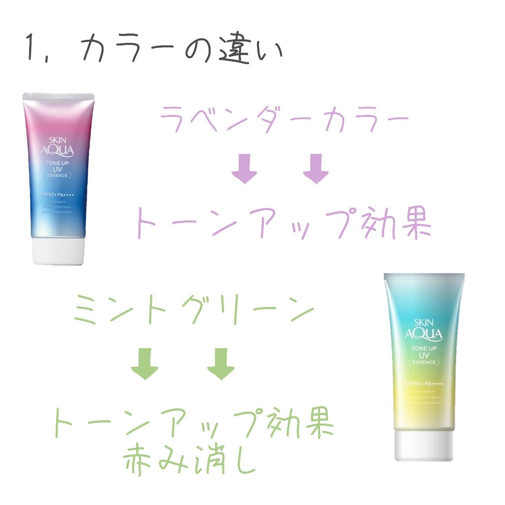 スキンアクア トーンアップUVエッセンス/スキンアクア/日焼け止めクリームを使ったクチコミ（2枚目）