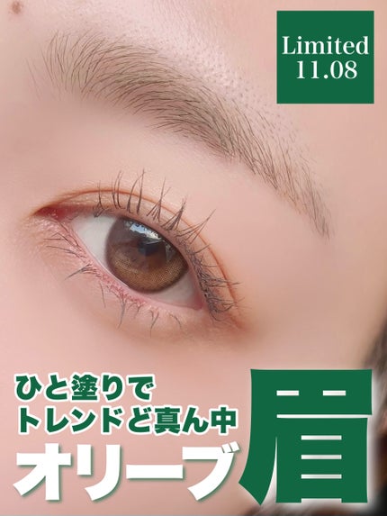 カラーリングアイブロウ 52 ブラウンピスタチオ/ヘビーローテーション/眉マスカラを使ったクチコミ(1枚目)