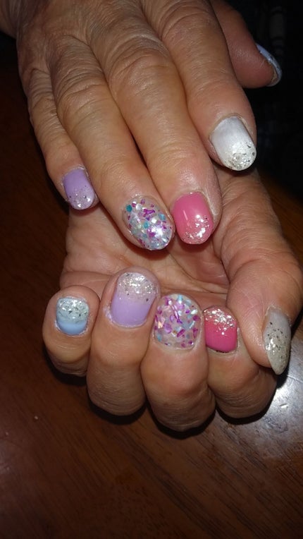 シェルフレーク/DAISO/ネイルチップ・パーツを使ったクチコミ(3枚目)