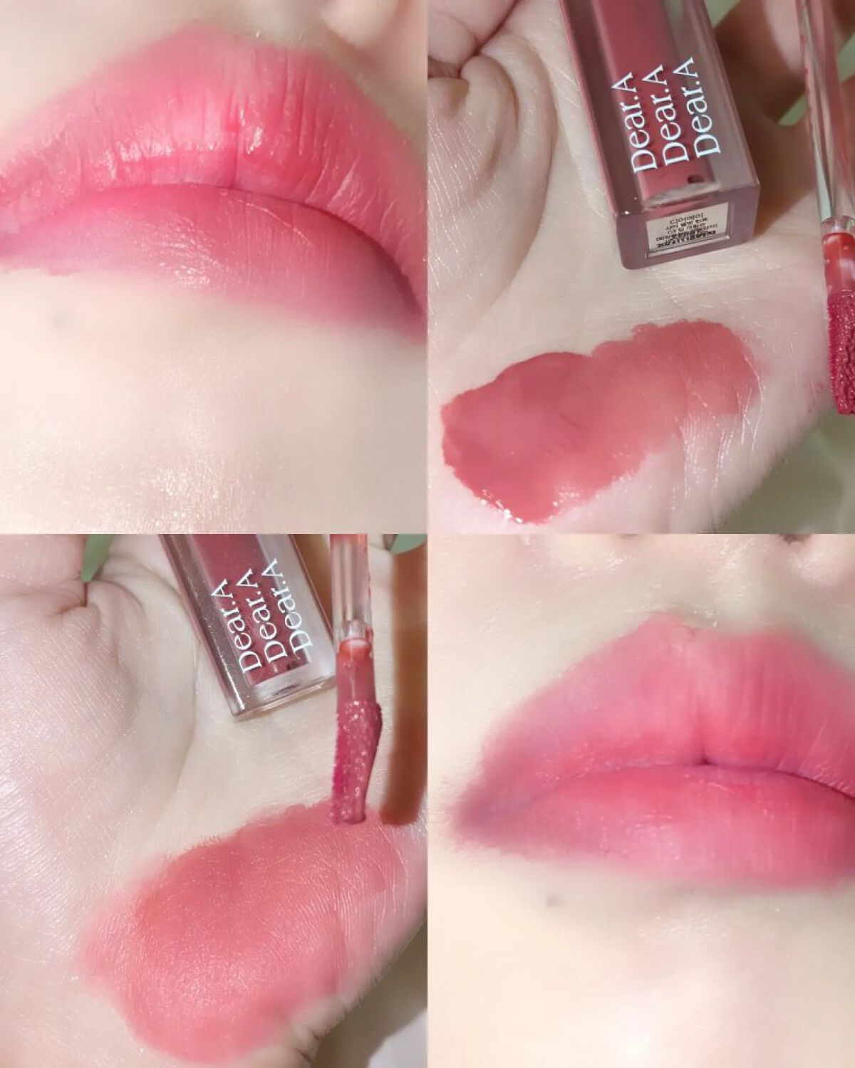 シアーベルベットティント 03 ディープクリムソン/Dear.A/リップティントを使ったクチコミ（2枚目）