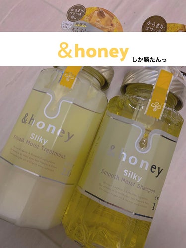 シルキー　スムースモイスチャー　シャンプー　1.0/ヘアトリートメント　2.0/&honey/シャンプー・コンディショナーを使ったクチコミ（1枚目）