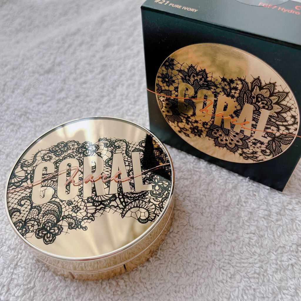 FGF7 ハイドロセルクッション/Coralhaze/クッションファンデーションを使ったクチコミ（1枚目）