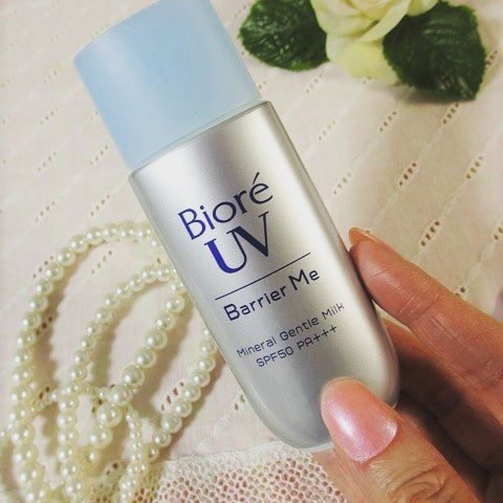 ビオレUV バリア・ミー ミネラルジェントルミルク/ビオレ/日焼け止めミルクを使ったクチコミ（1枚目）
