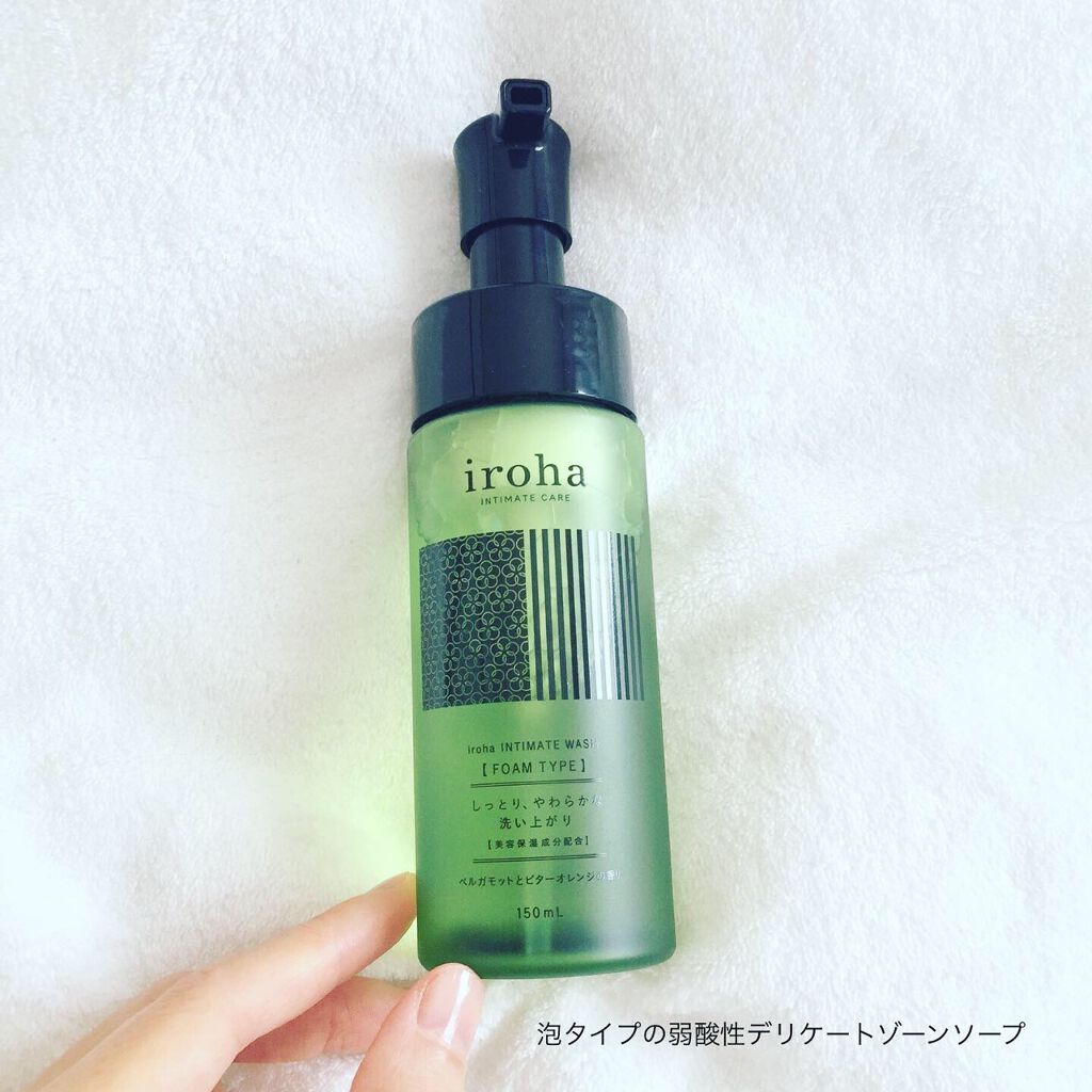 イロハ インティメートウォッシュ フォームタイプ ベルガモットとビターオレンジの香り/iroha INTIMATE CARE/デリケートゾーンケアを使ったクチコミ(1枚目)