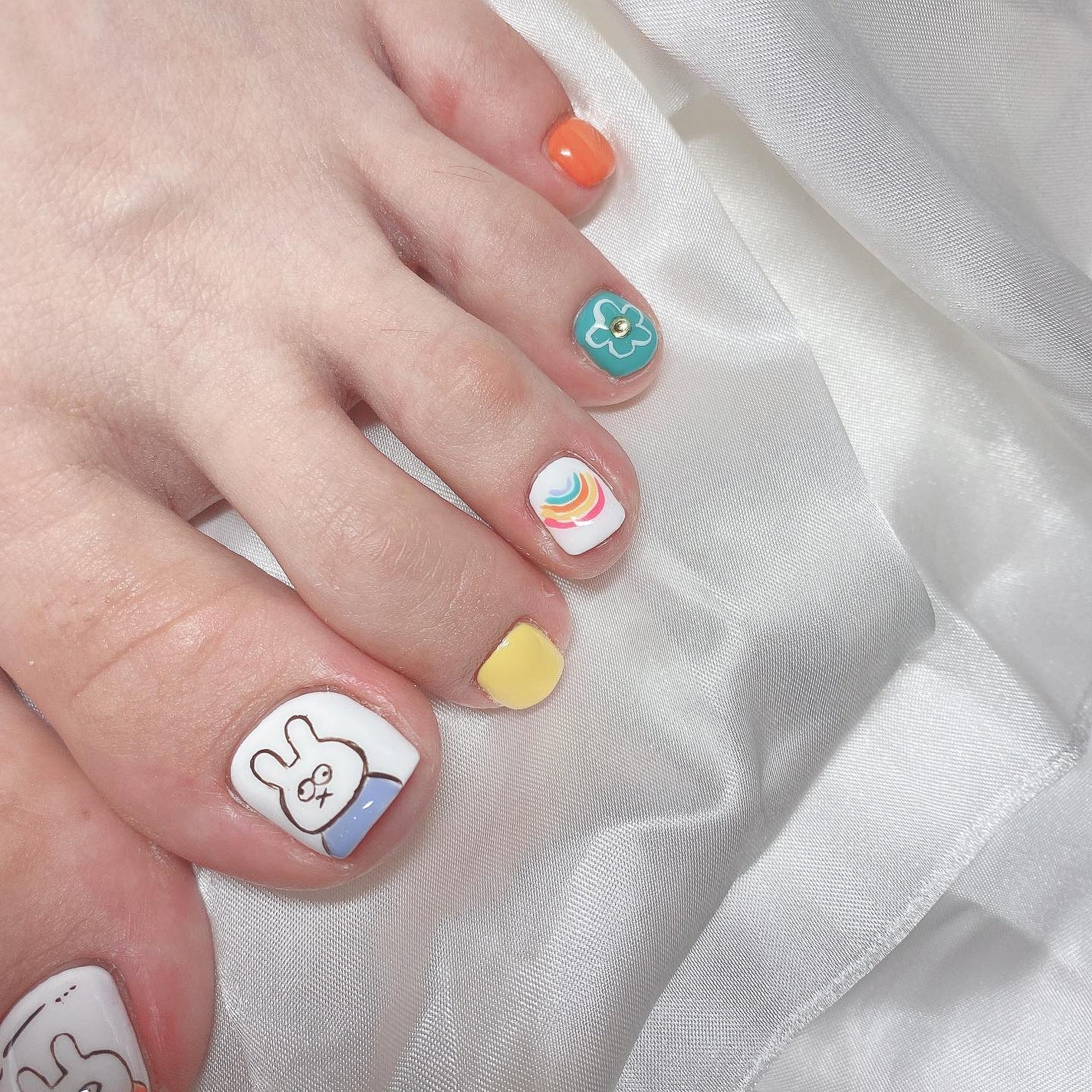 kanna on LIPS 「・・・ヤバミッフィー(ネーミング)が主役のゆるゆる手描きネイル..」(3枚目)