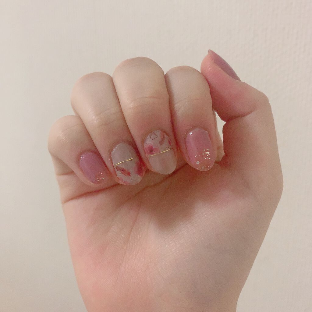 しずくネイルシール/キャンドゥ/ネイルシールを使ったクチコミ（3枚目）