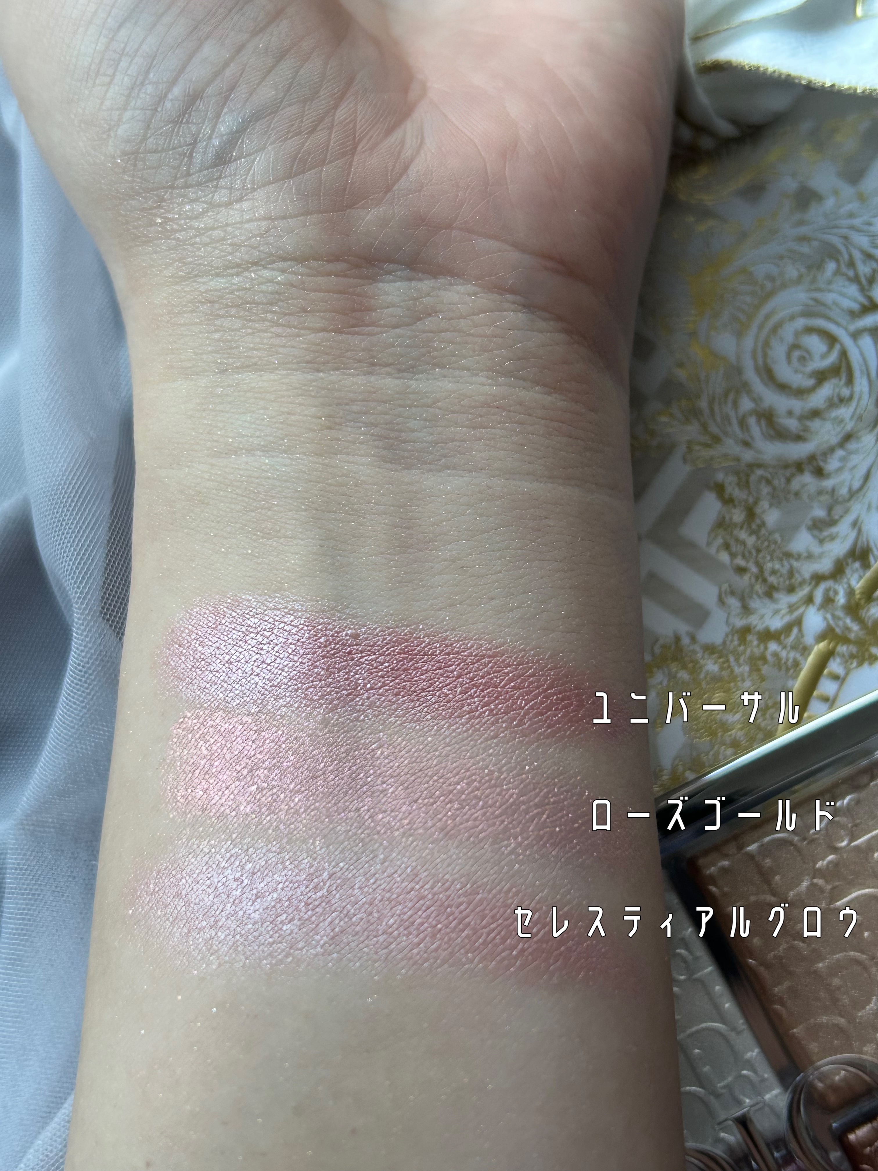 ディオール バックステージ フェイス グロウ パレット/Dior/ハイライトを使ったクチコミ（3枚目）