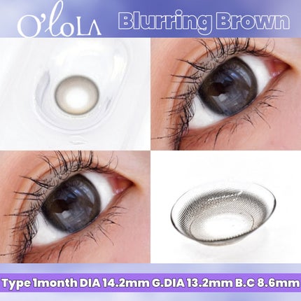 ブラーリング ブラーリンググレー (BLURRING GRAY)/OLOLA/カラーコンタクトレンズを使ったクチコミ(3枚目)