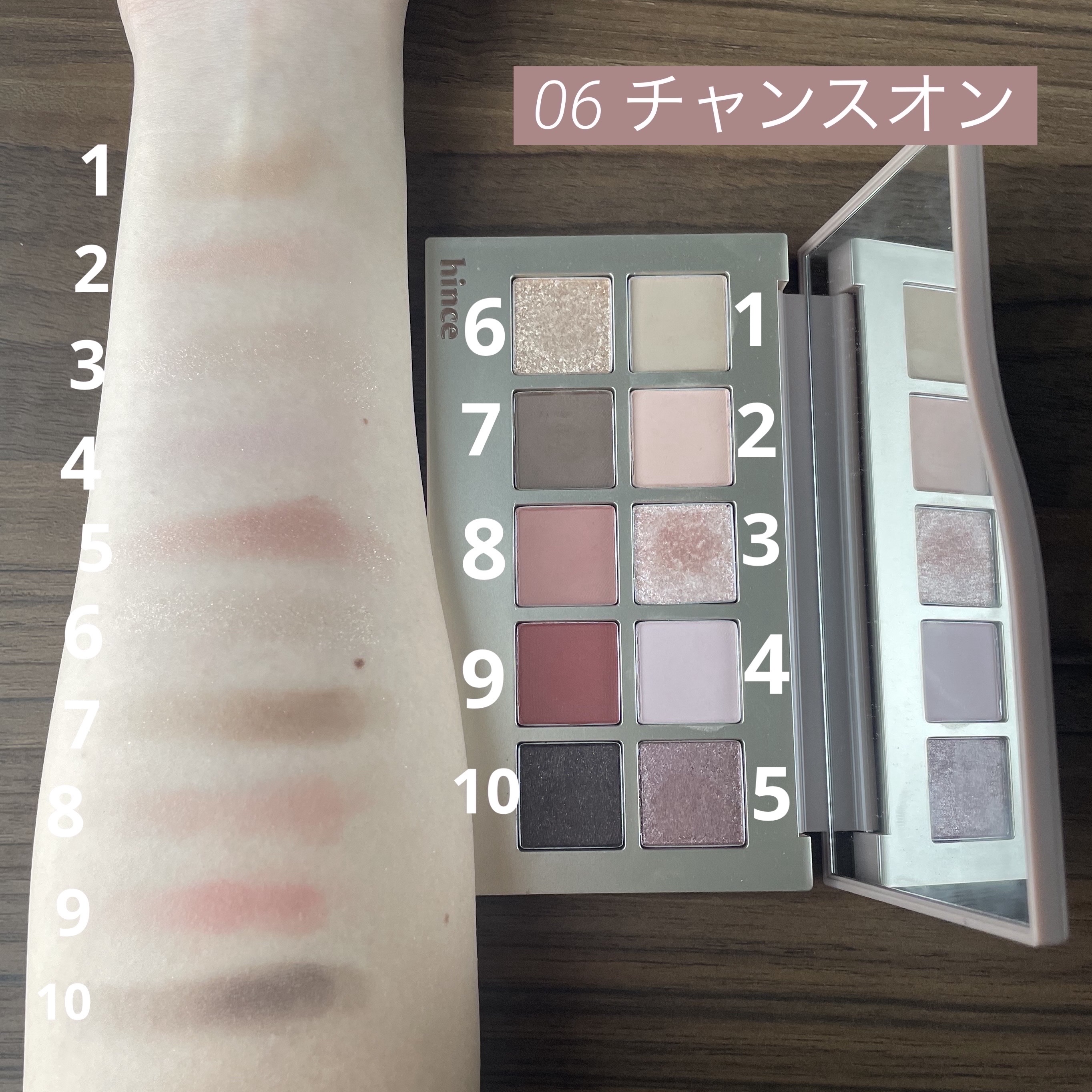 ニューデップスアイシャドウパレット/hince/アイシャドウパレットを使ったクチコミ（3枚目）