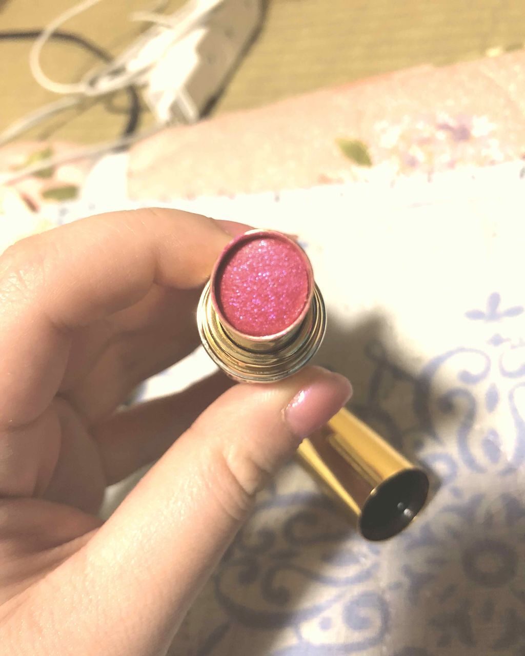 ルージュ ヴォリュプテ シャイン/YVES SAINT LAURENT BEAUTE/口紅を使ったクチコミ(2枚目)