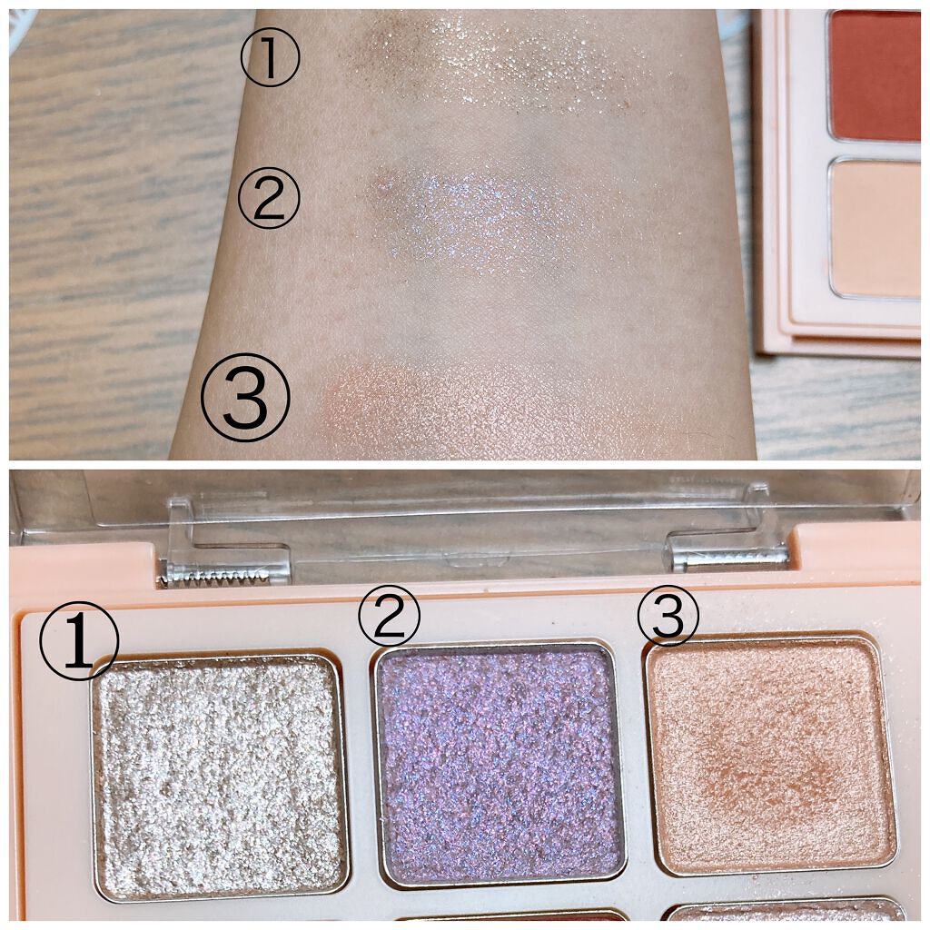 マテリアルカラーパレット/leur charme/アイシャドウパレットを使ったクチコミ(4枚目)