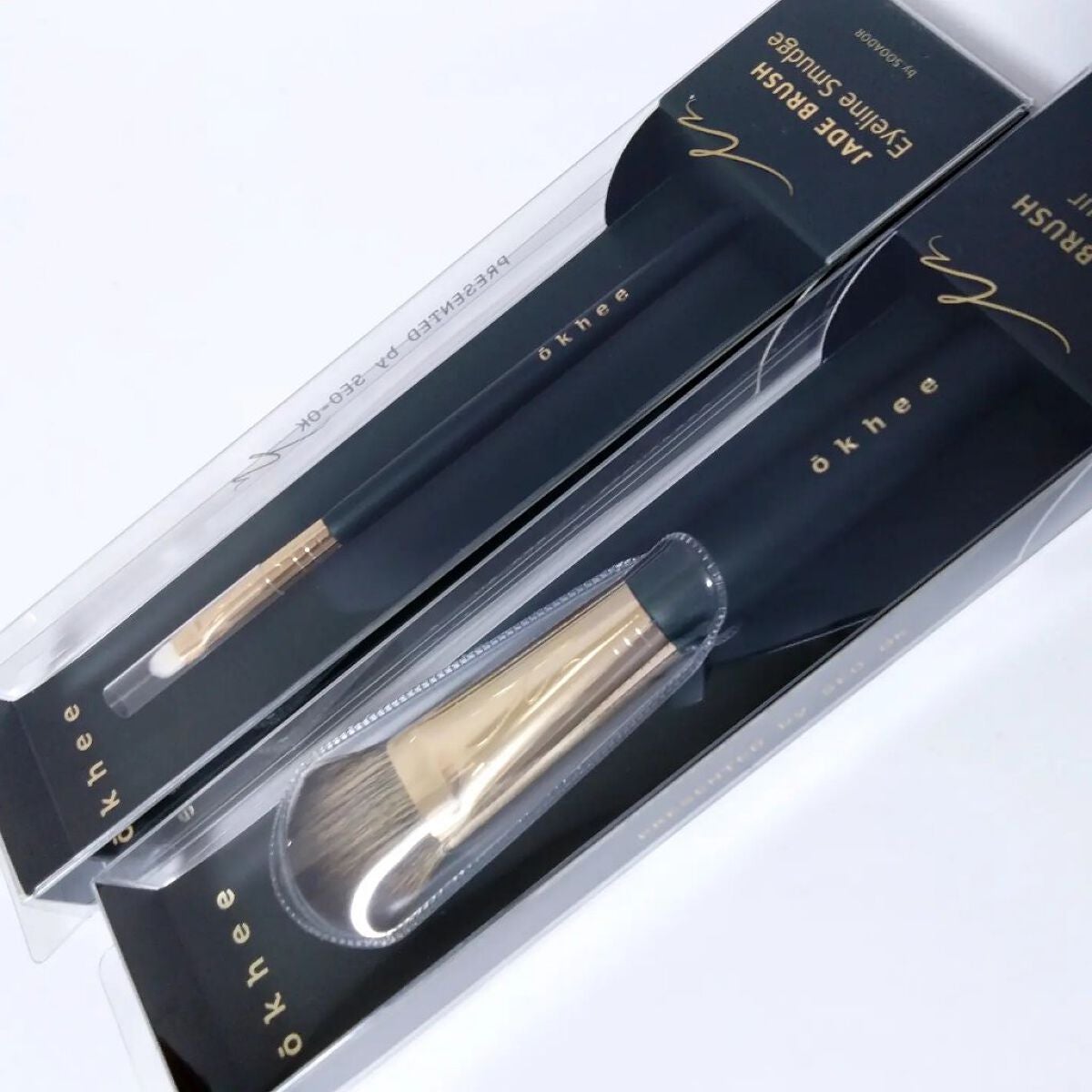 okhee フェイスパウダーブラシ/SOOA DOR/メイクブラシを使ったクチコミ(2枚目)