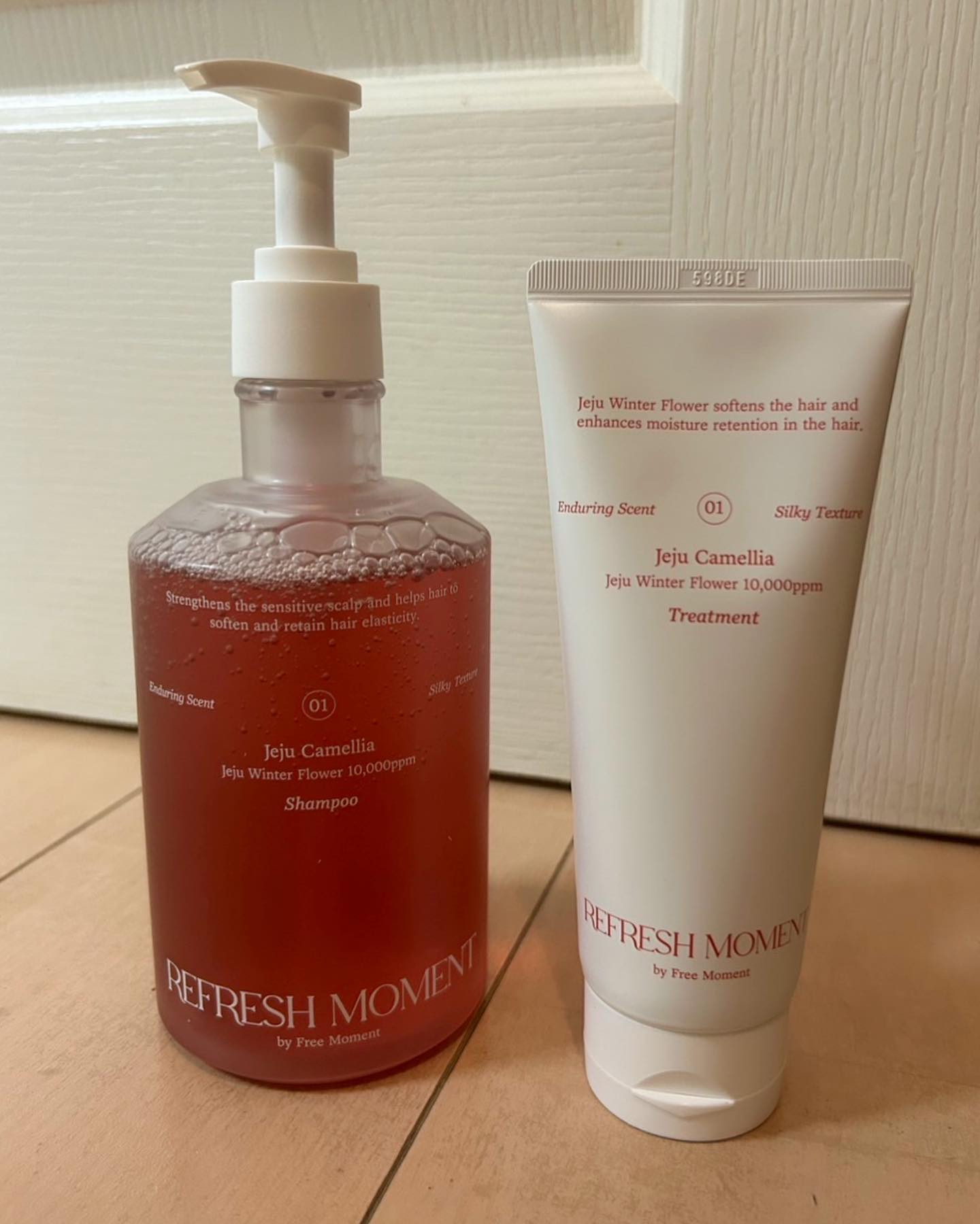 リフレッシュモーメントパフュームシャンプー/トリートメント Jeju Camellia/Free Moment /市販シャンプーを使ったクチコミ（2枚目）