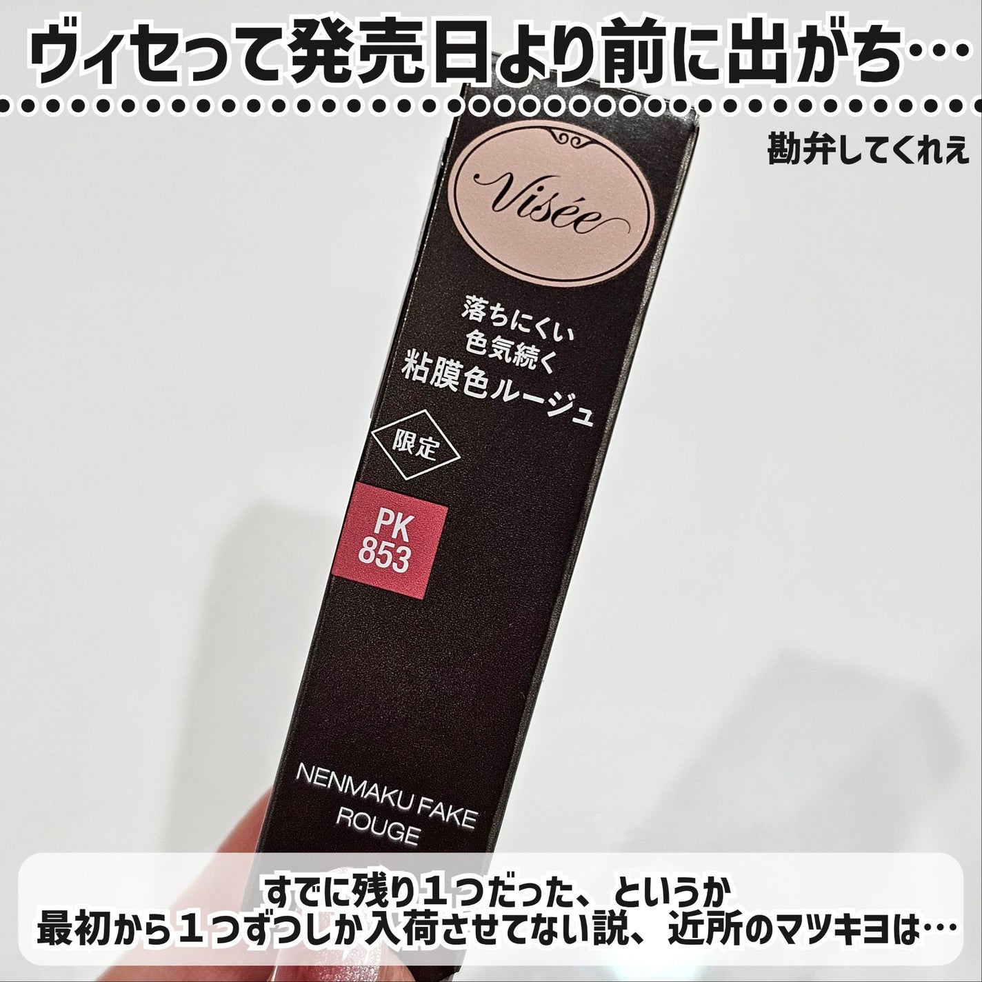 ネンマクフェイク ルージュ/Visée/口紅を使ったクチコミ(2枚目)