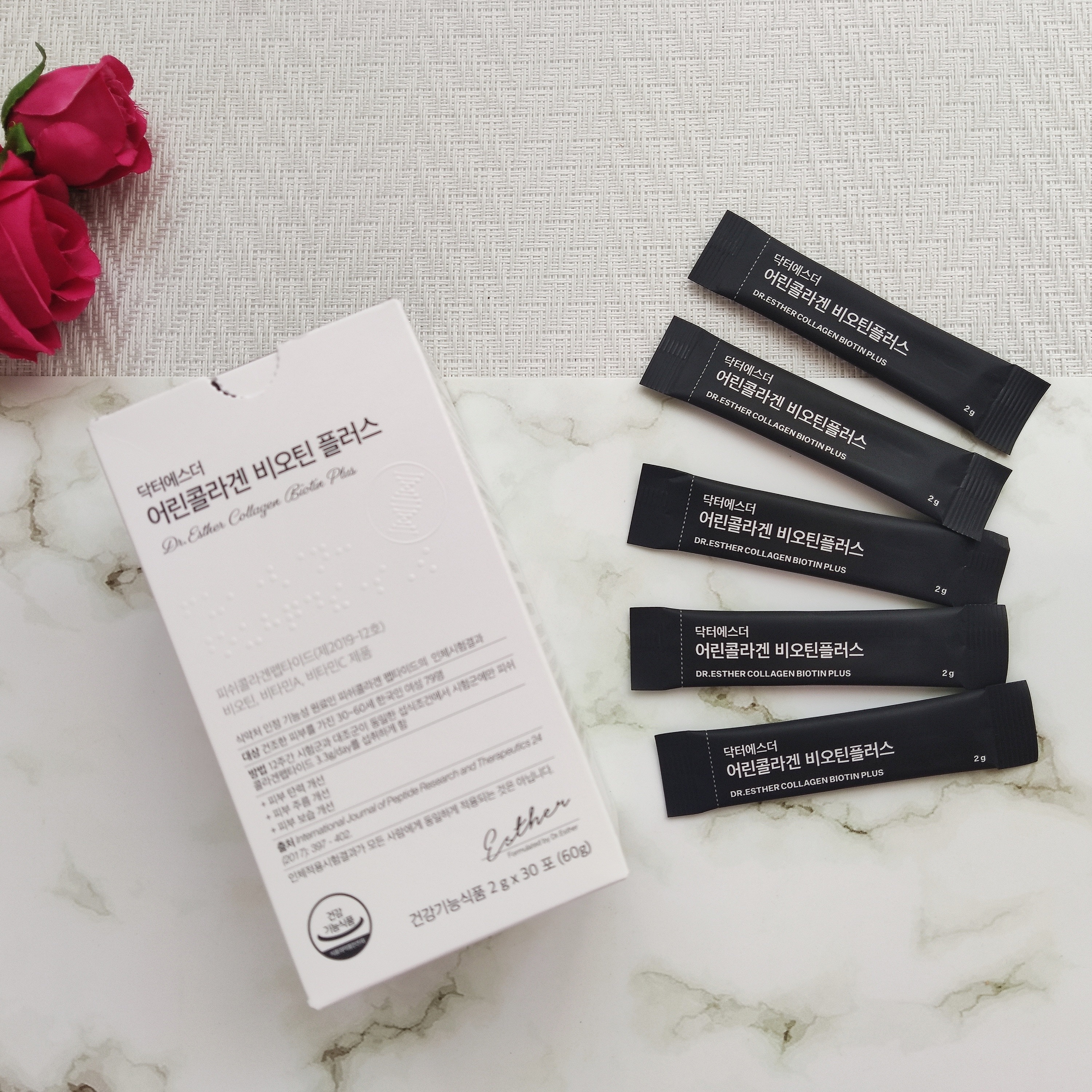 ドクターエスター魚鱗コラーゲンビオチンプラス/ESTHER FORMULA/美容サプリメントを使ったクチコミ（2枚目）