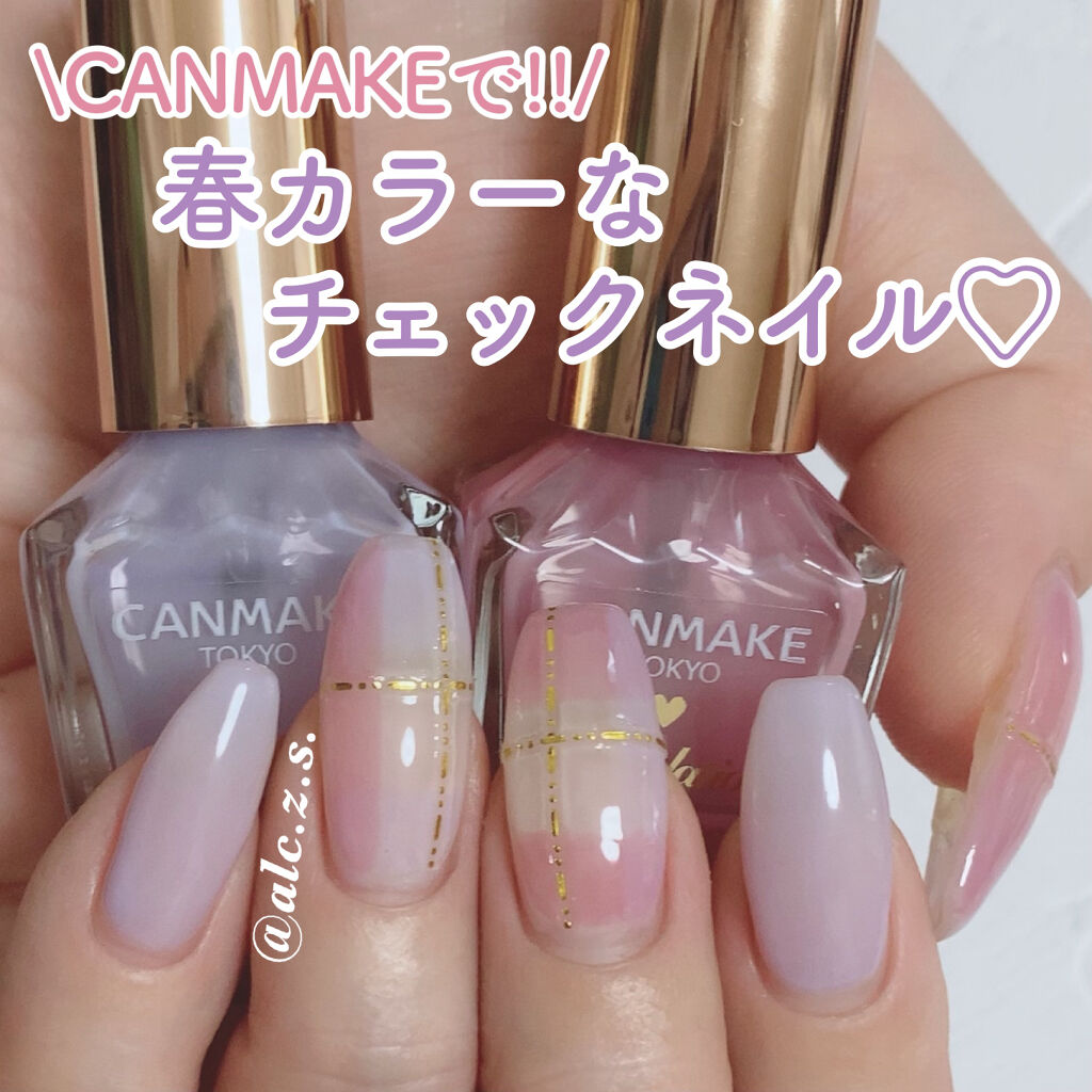 #チェックネイル,#春ネイルのネイルデザイン