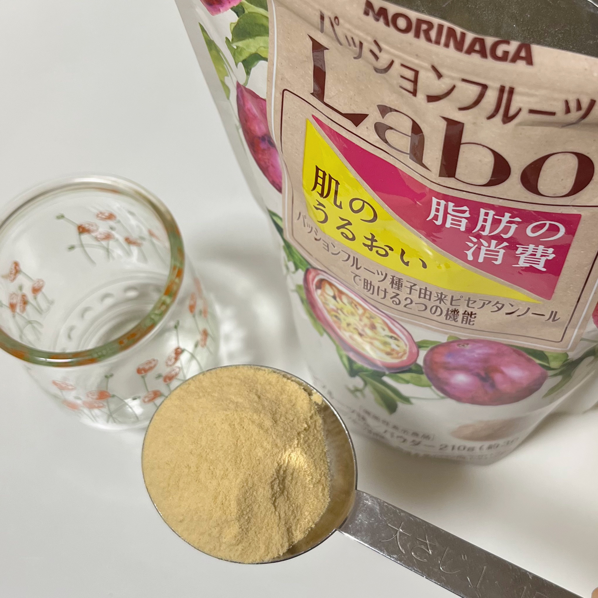 パッションフルーツLaboパウダー/森永製菓/食品を使ったクチコミ（2枚目）