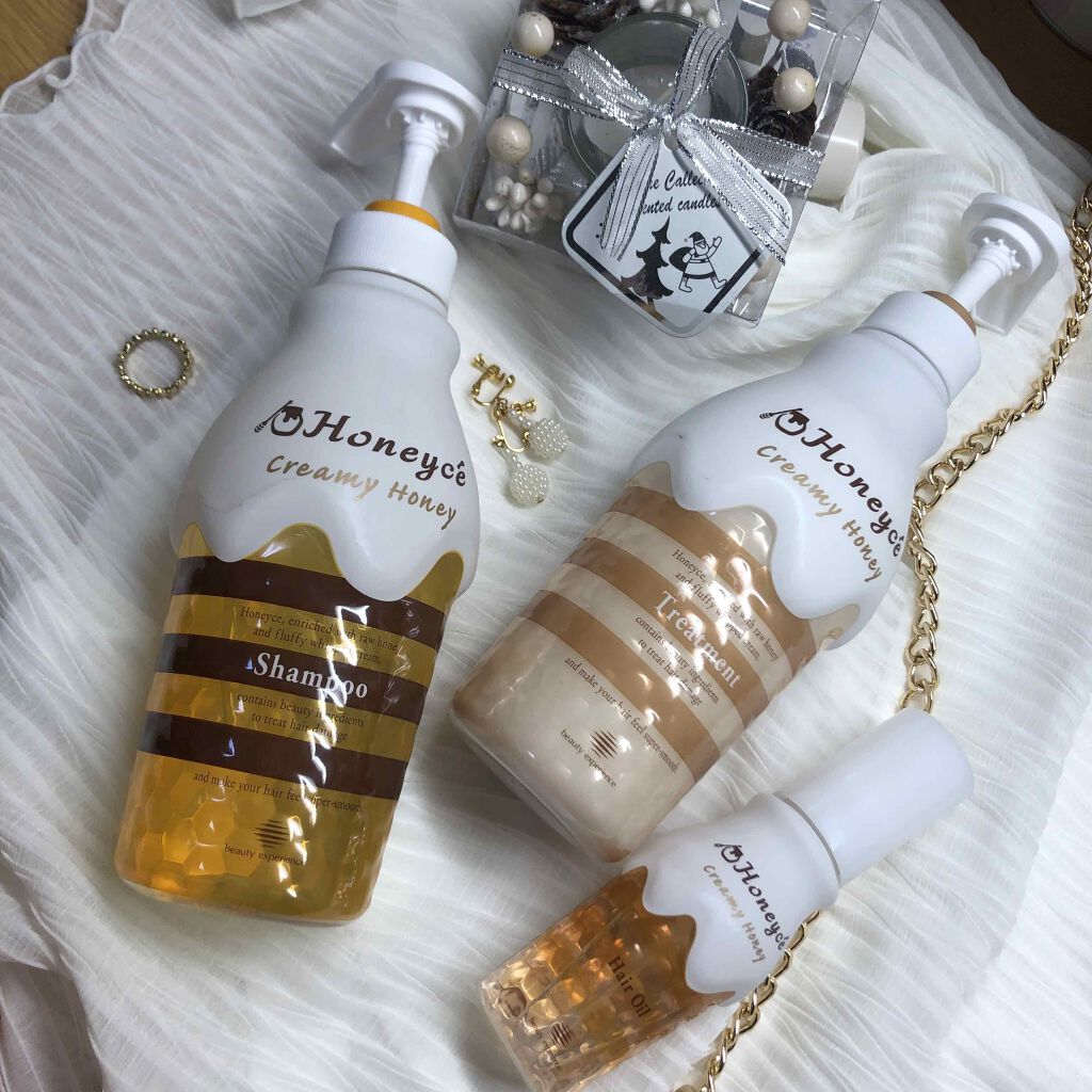 クリーミーハニー ヘアオイル/ハニーチェ/ヘアオイルを使ったクチコミ（1枚目）