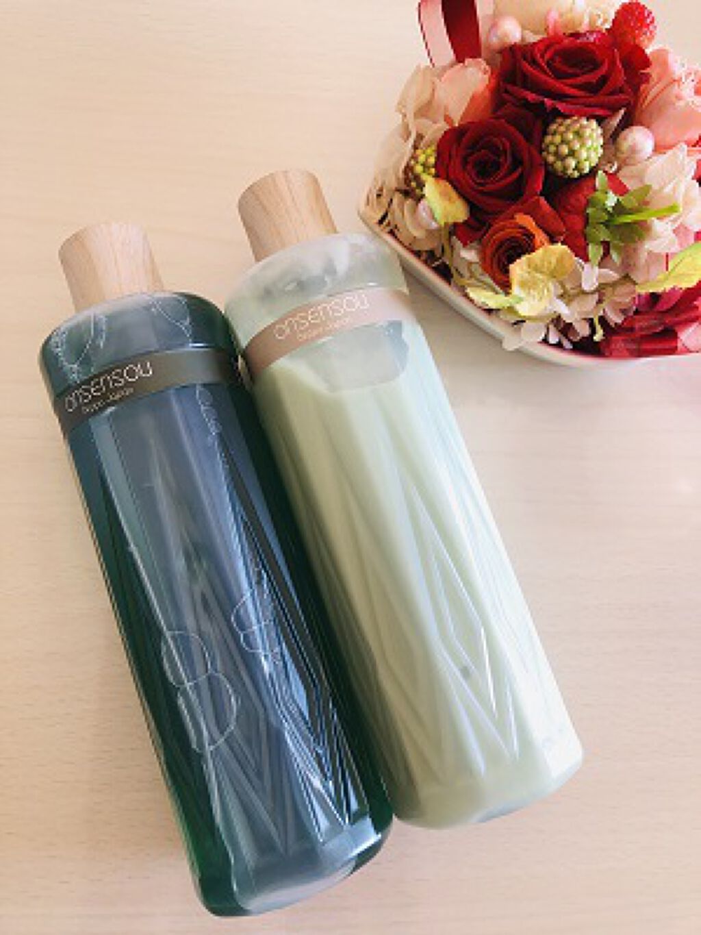 温泉藻配合頭皮ケアシャンプー／トリートメント/ONSENSOU/市販シャンプーを使ったクチコミ（1枚目）