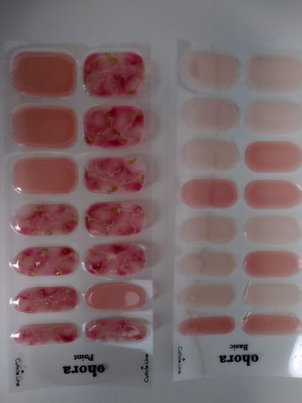 セミキュアジェルネイル(ハンド)/ohora/ネイルシールを使ったクチコミ(3枚目)