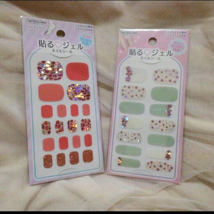 貼るジェルネイル/セリア/ネイルシールを使ったクチコミ(4枚目)