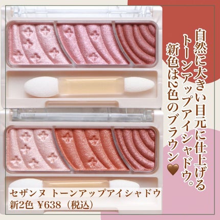 トーンアップアイシャドウ/CEZANNE/アイシャドウパレットを使ったクチコミ(2枚目)