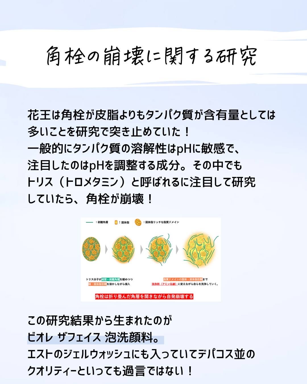 とまと村長@化粧品研究者 on LIPS 「バズってるビオレザフェイスについて解説!洗顔って紹介をたまーに..」(4枚目)