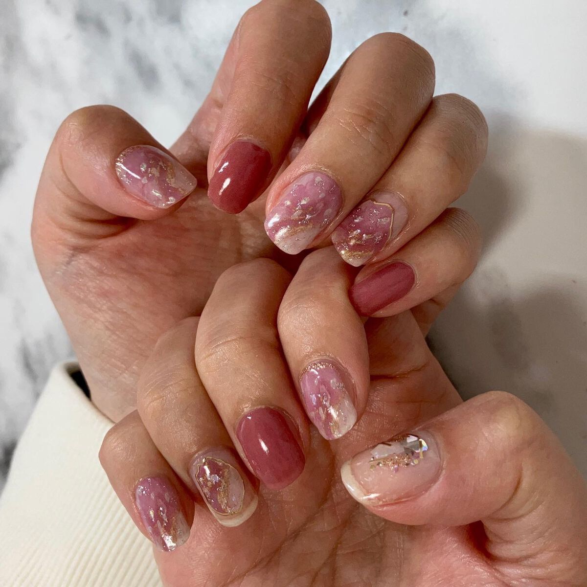 セミキュアジェルネイルシール ハンド用/LYSD’OR/ネイルシールを使ったクチコミ(5枚目)