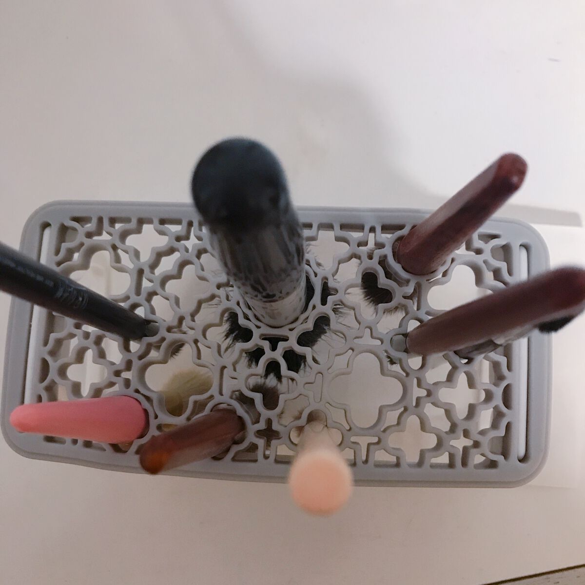 メイクブラシスタンド/セリア/その他化粧小物を使ったクチコミ(2枚目)