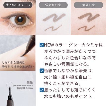 シルキーリキッドアイライナーWP/D-UP/リキッドアイライナーを使ったクチコミ(2枚目)