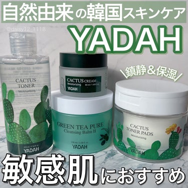 YADAH カクタストナーパッドのクチコミ「\鎮静ケア＆保湿/肌にも環境にも優しい韓国のヴィーガンスキンケア🌵



✨YADAH   ス.....」（1枚目）