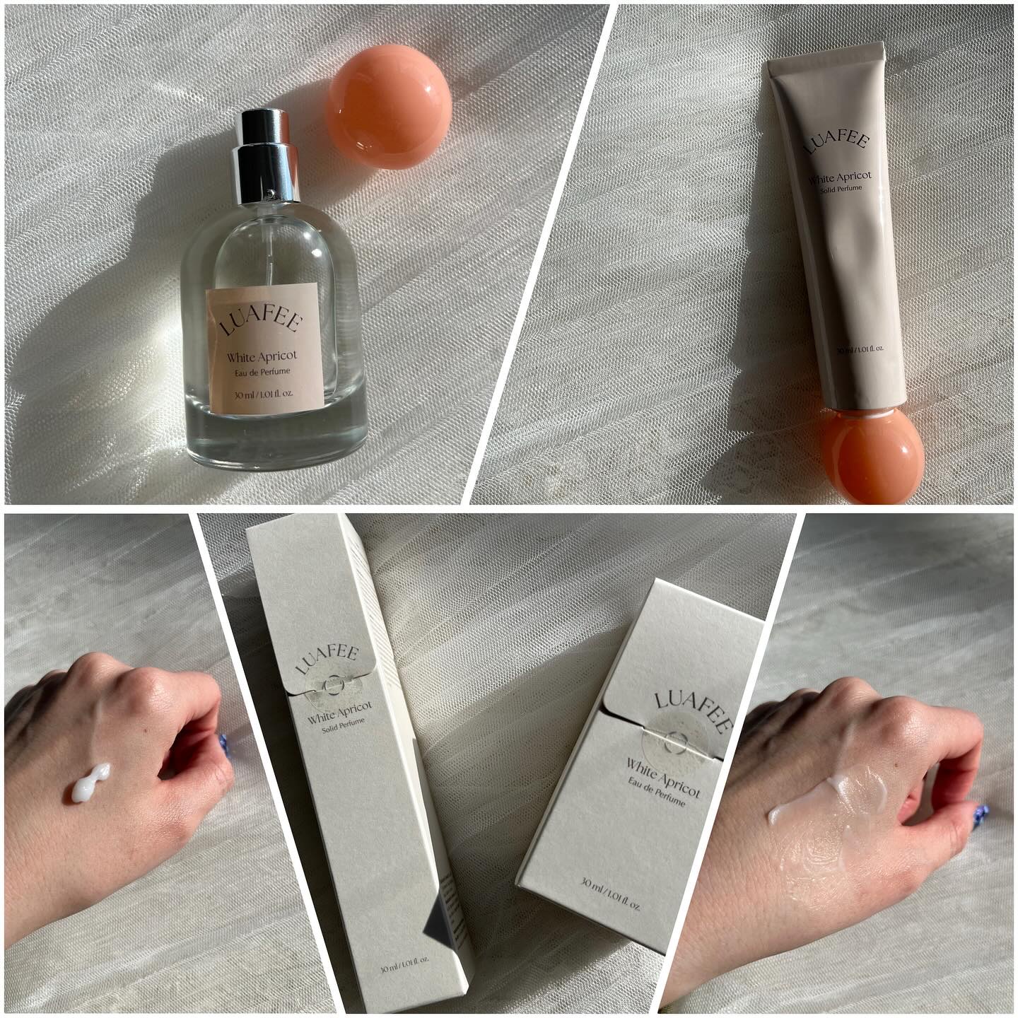 ソリッド パフューム ホワイトアプリコット/LUAFEE/練り香水を使ったクチコミ（2枚目）