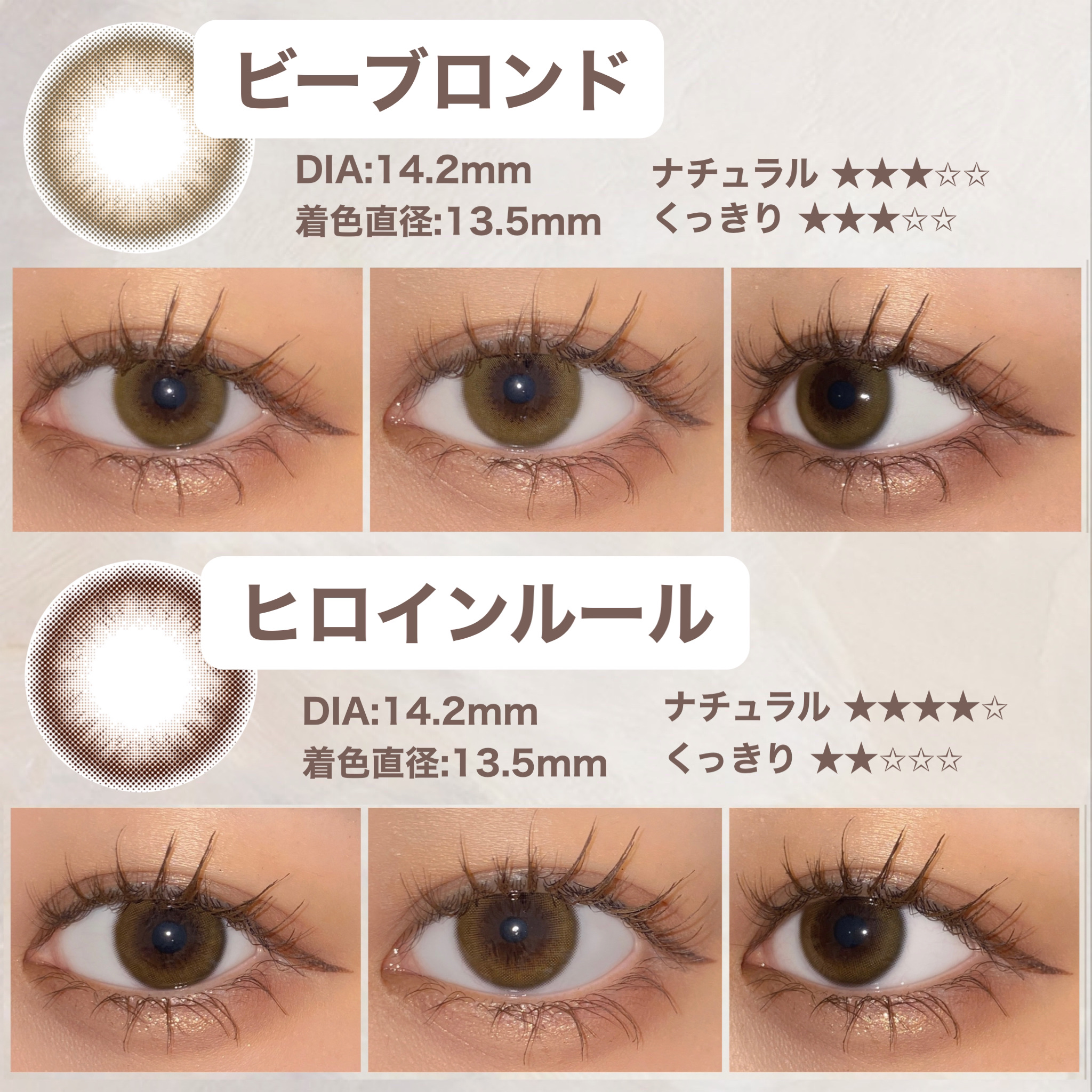 melotte 1day/melotte/ワンデー（１DAY）カラコンを使ったクチコミ（3枚目）