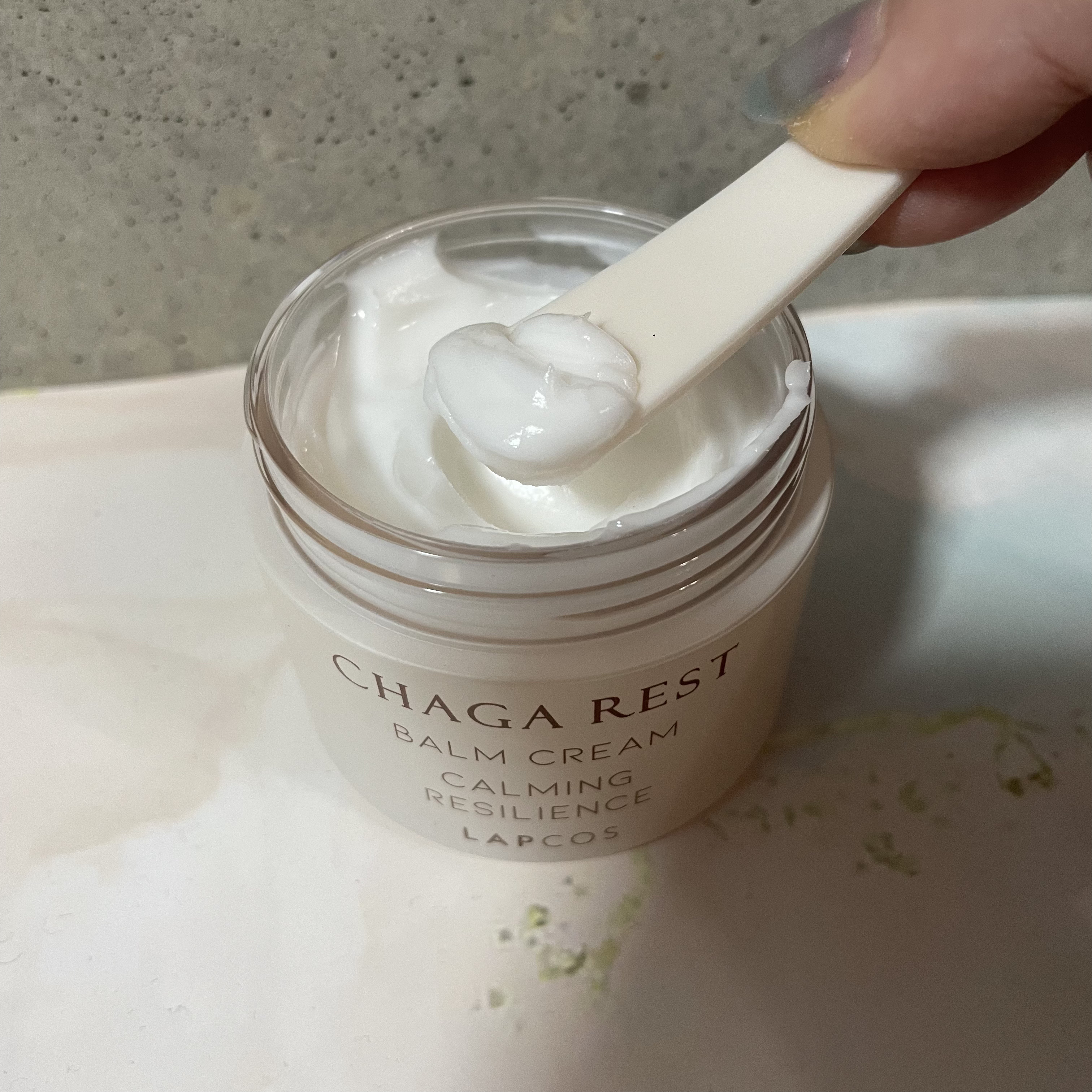 チャーガレストバームクリーム/ラプコス/フェイスバームを使ったクチコミ（2枚目）