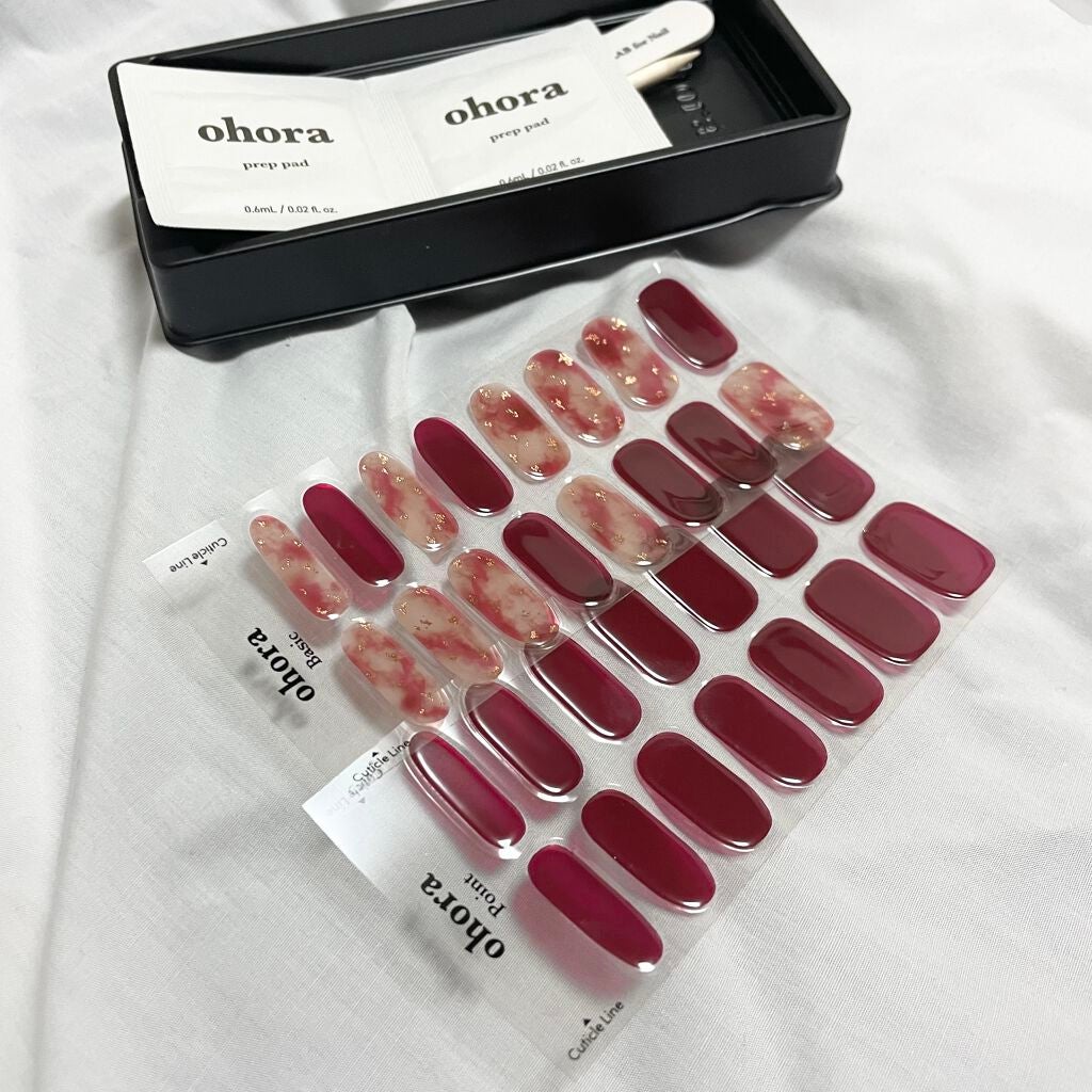 セミキュアジェルネイル(ハンド)/ohora/ネイルシールを使ったクチコミ(2枚目)