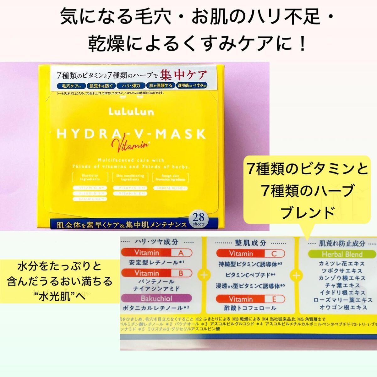 ルルルン ハイドラ V マスク/ルルルン/シートマスク・パックを使ったクチコミ（2枚目）