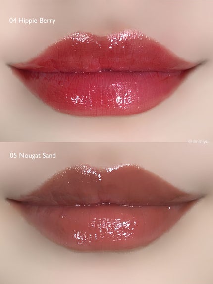 グラスティングメルティングバーム/rom&nd/リップバームを使ったクチコミ(5枚目)